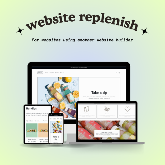 Website Replenish | “I use a different website builder”